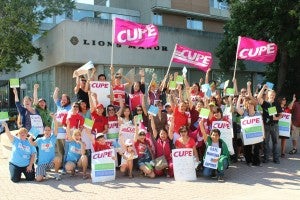 Info pickets at Lions Housing Personal Care Home, July 2013