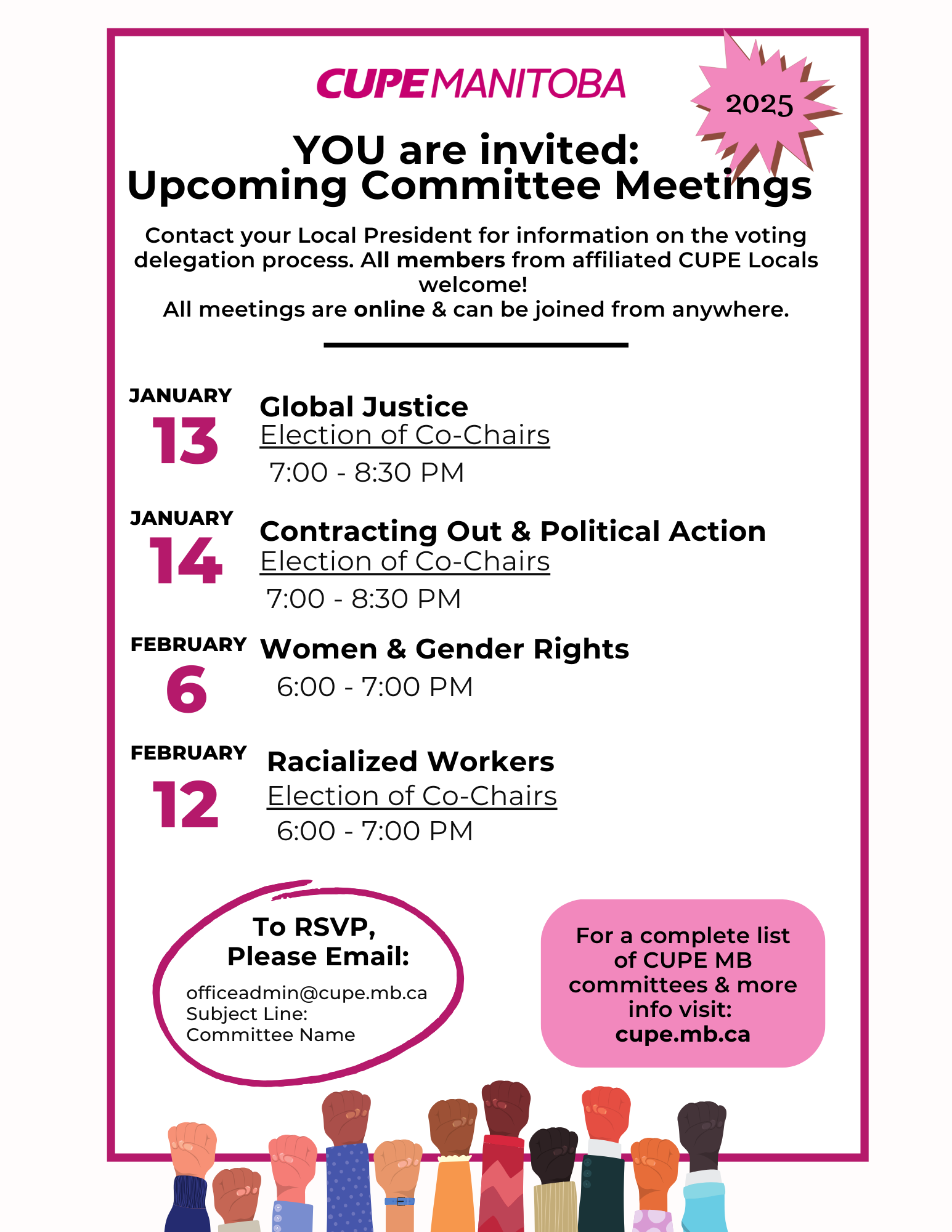 Committee Meeting Poster