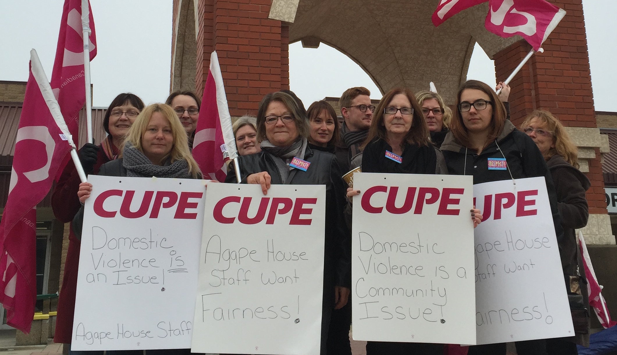 "Workers at Agape House women’s shelter prepared to strike for fair wages, support for workers who face domestic violence" thumbnail