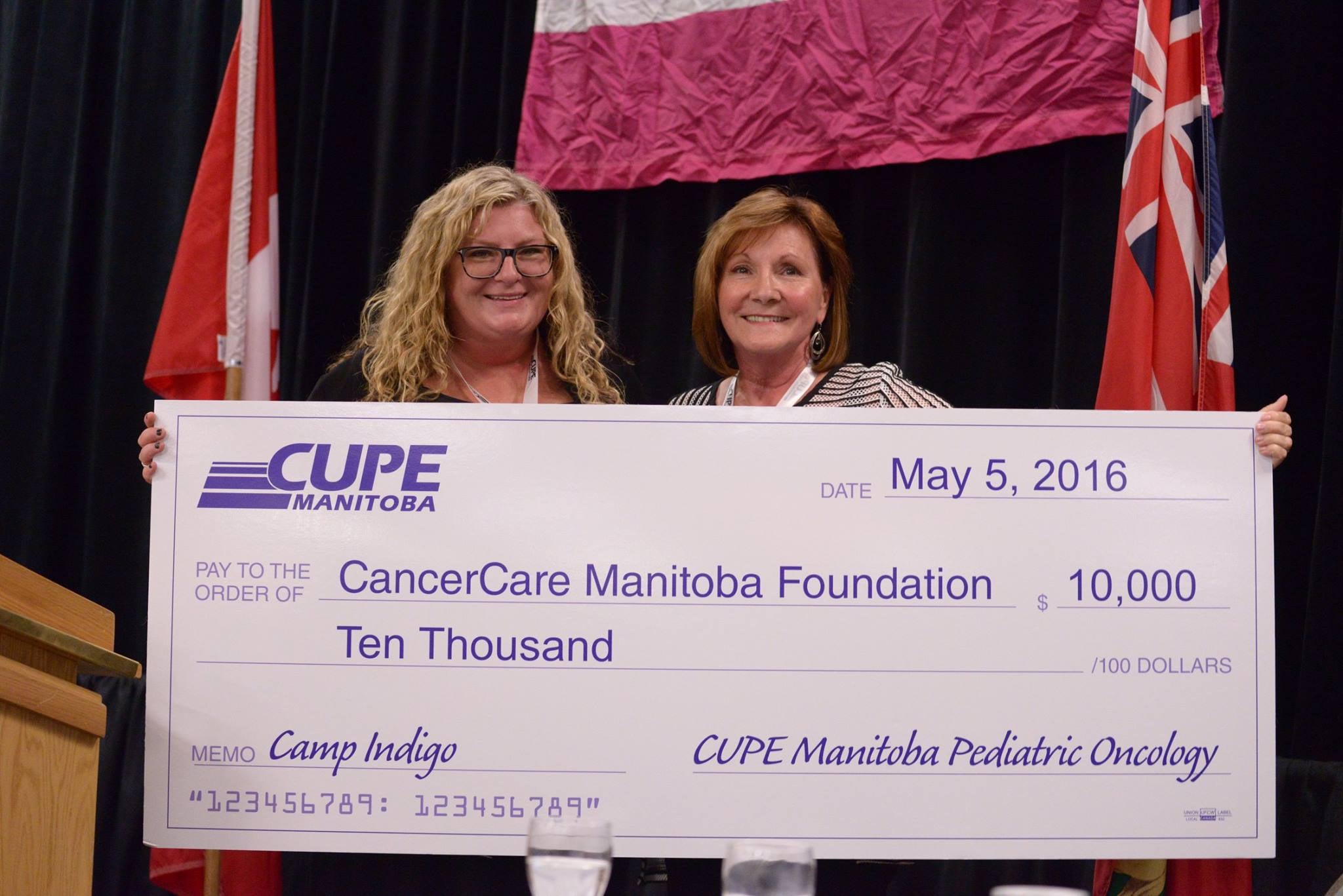 "CUPE Manitoba members present $10,000 to CancerCare Manitoba Foundation" thumbnail