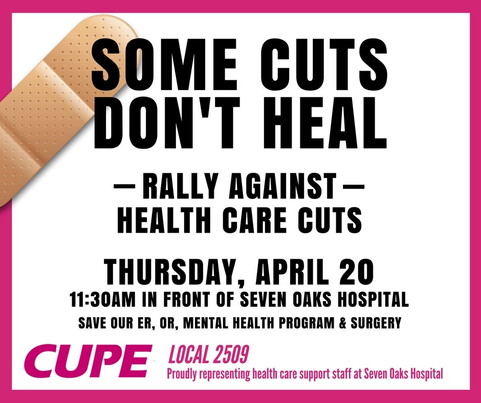 "Seven Oaks Hospital health care support staff to hold rally today" thumbnail