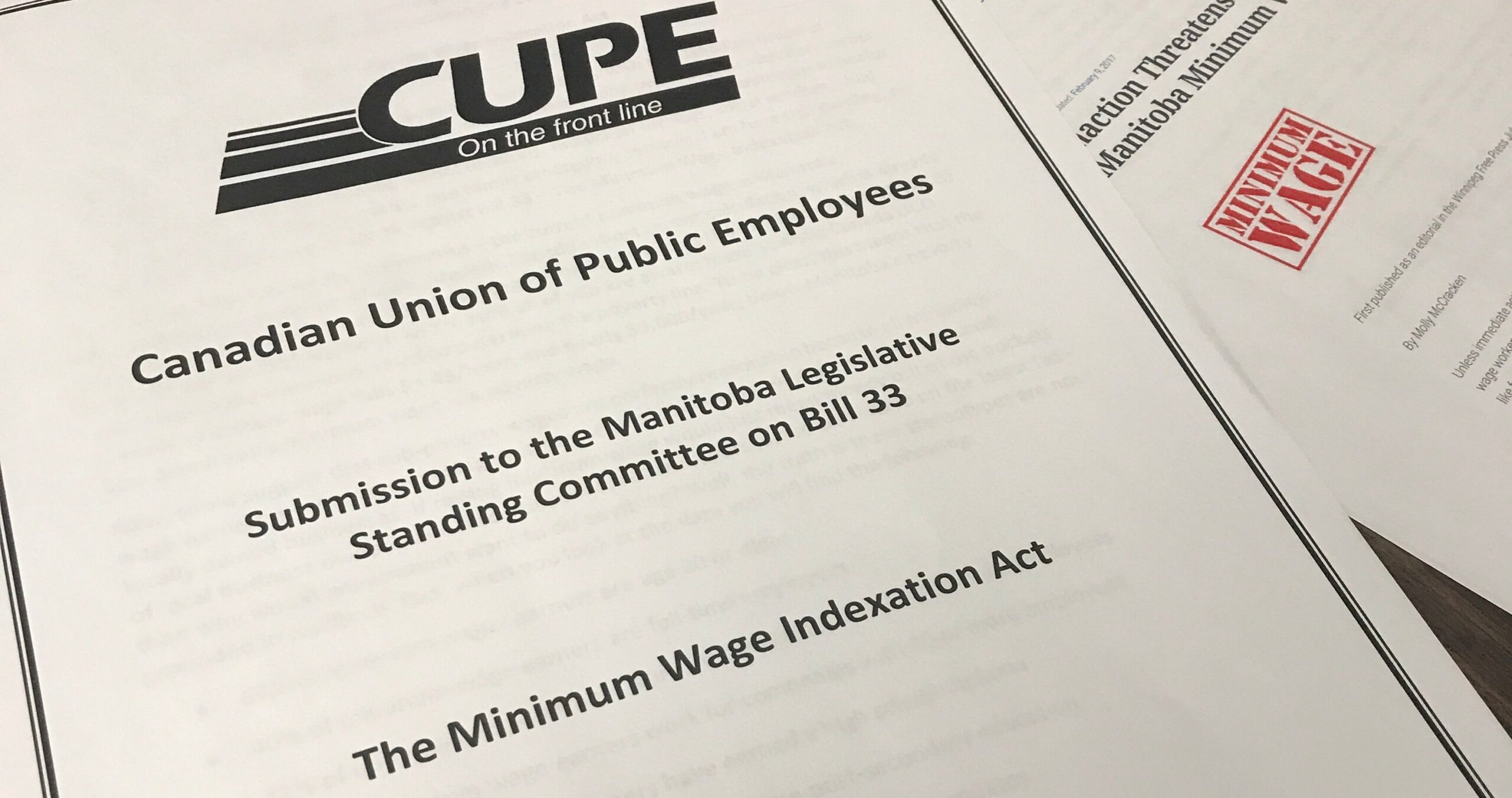 "Government must lift minimum wage earners out of poverty – CUPE" thumbnail