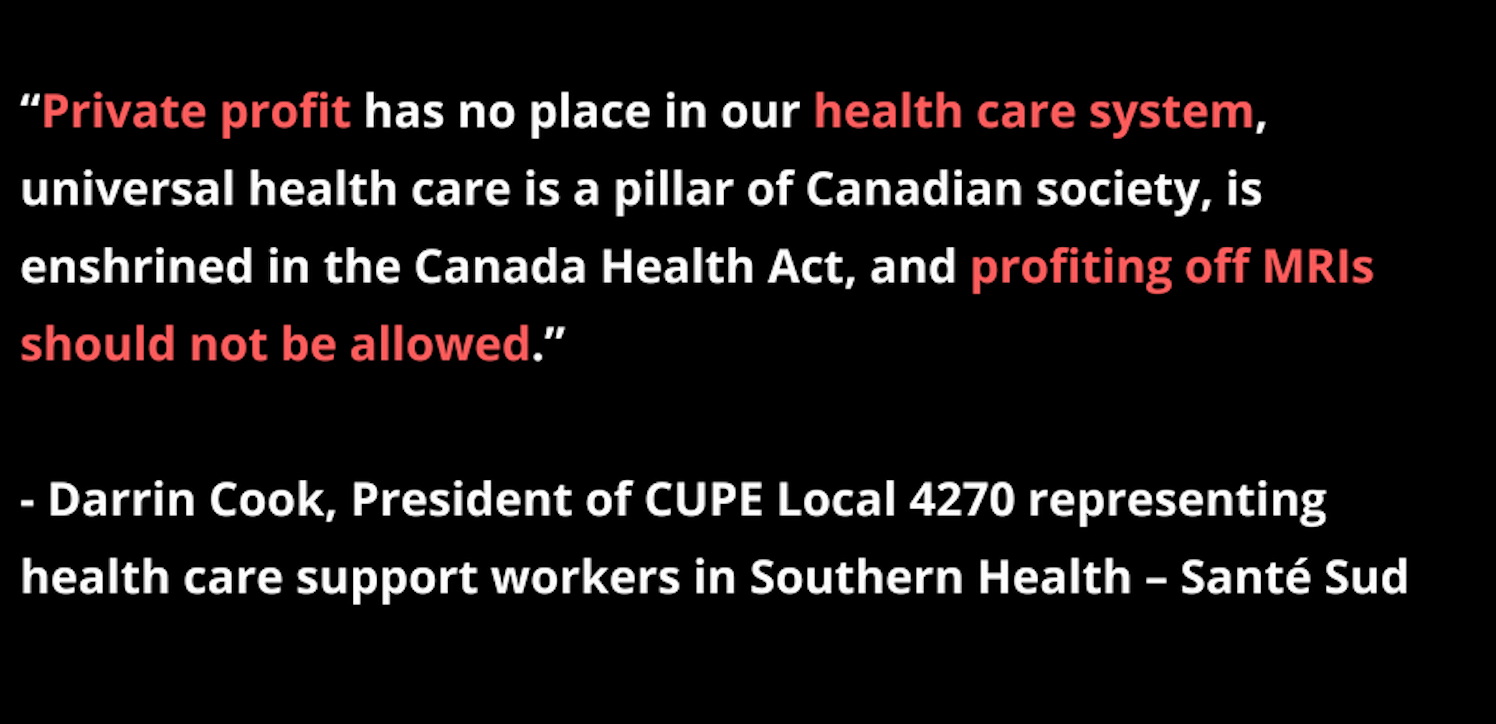 "CUPE concerned with new for-profit MRI clinic in Niverville, Manitoba" thumbnail