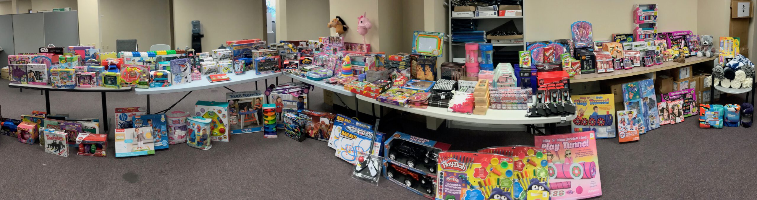 "CUPE donates room full of toys to kids in the care of CFS" thumbnail