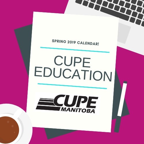"CUPE Education Calendar for Spring 2019" thumbnail