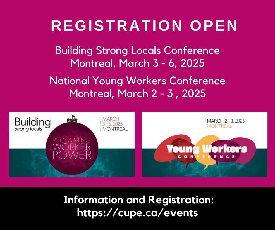 "Registration Open: National Building Strong Locals &#038; Young Workers Conferences" thumbnail