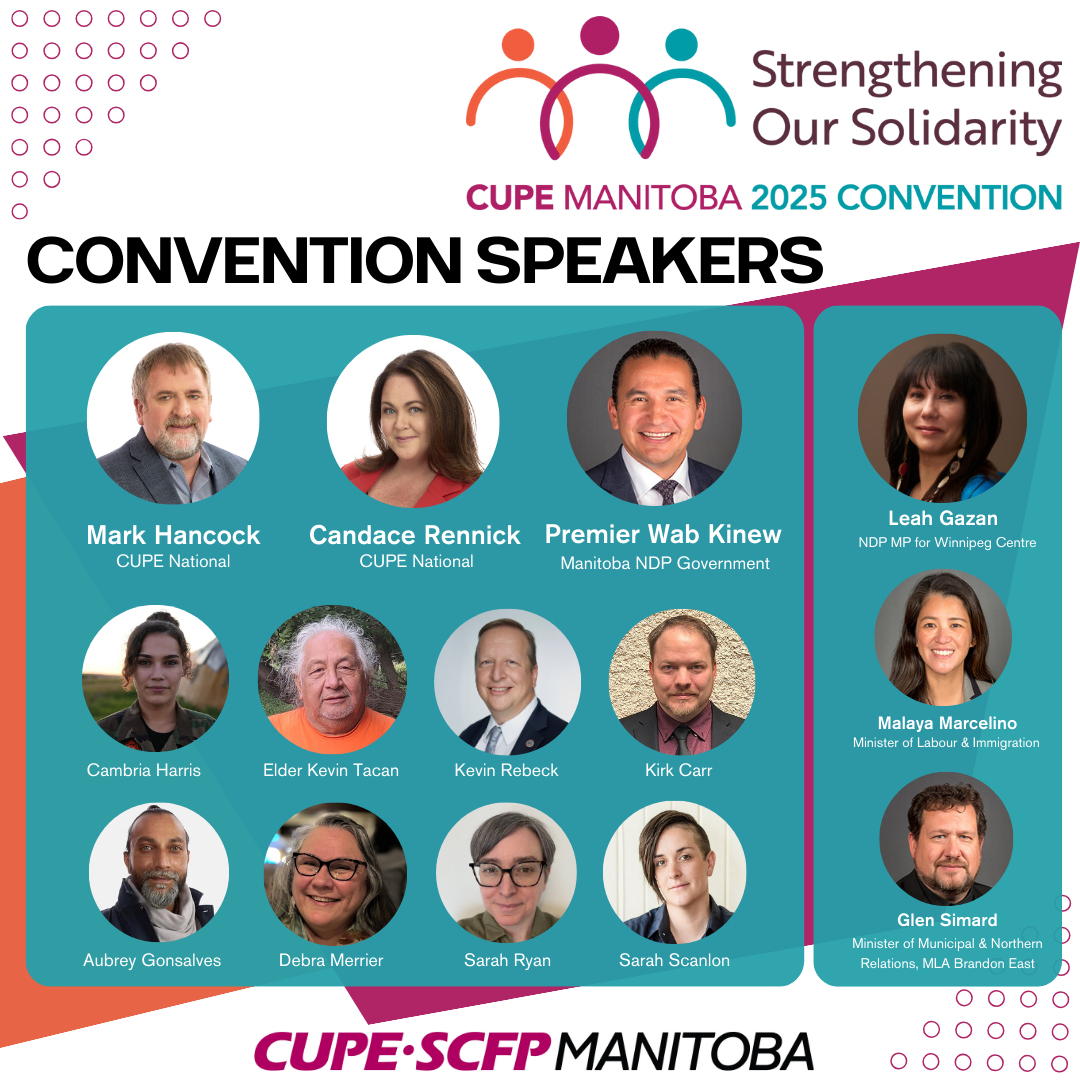 "2025 CUPE MB Convention Speakers" thumbnail