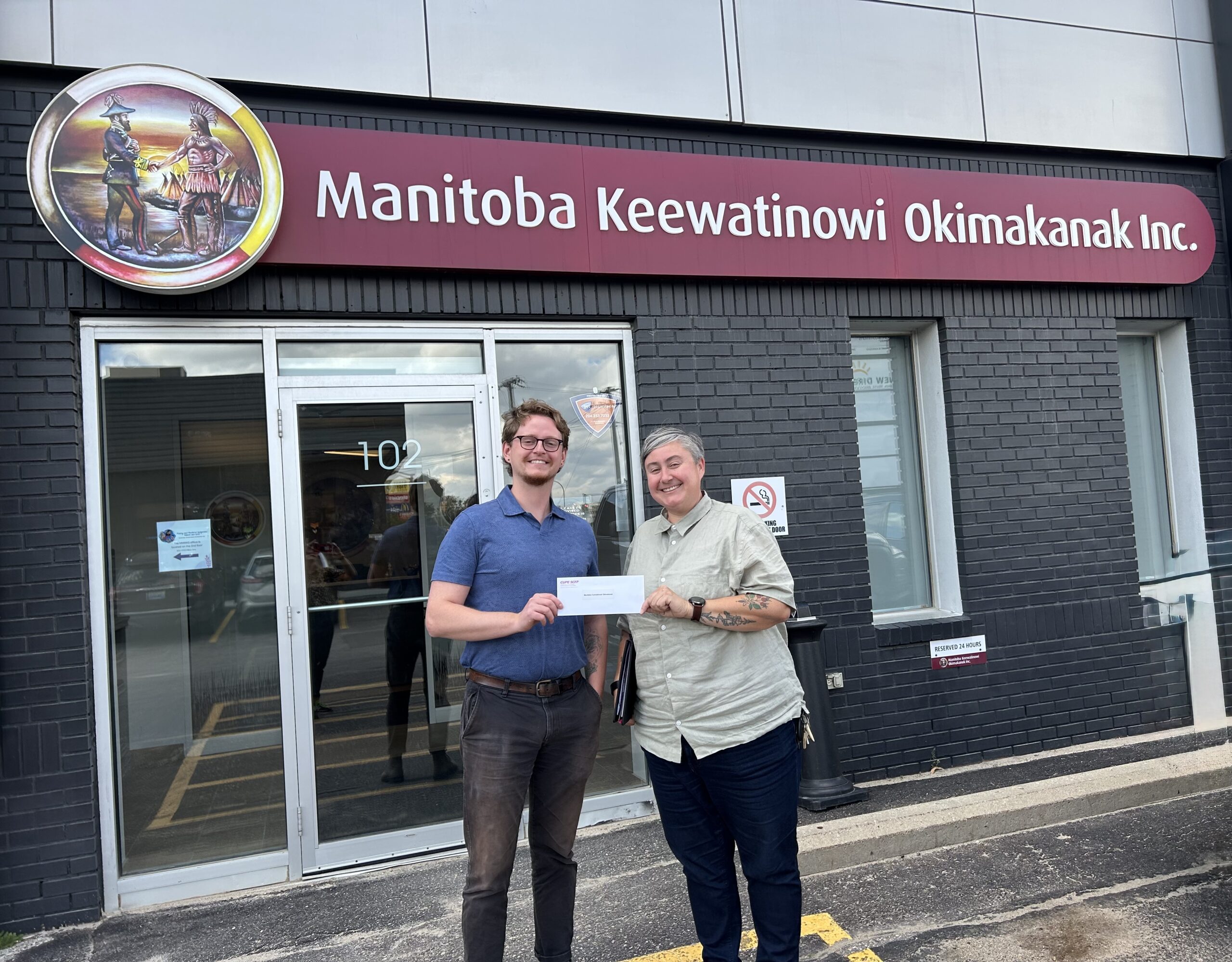 "CUPE Manitoba delivers $5000 for Wildfire Relief" thumbnail